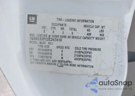 2002 Oldsmobile Alero Gl1 из США, поврежденный, VIN 1G3NL52F22C247419